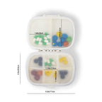 Kcmwsy Travel Pill Organizer Small Pill Box Portable Daily 8 Compartment Pill Case for Purse Pocket Medicine Vitamin Holder Cont