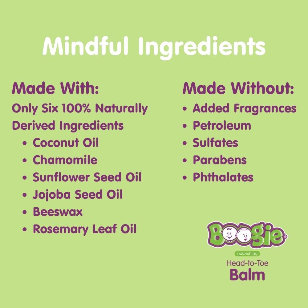 Baby Balm Stick by the Makers of Boogie Wipes, Moisturizes and Soothes from Head to Toe, Hypoallergenic, Naturally Derived, 0.49