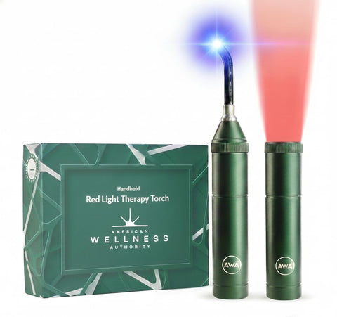 Red Light Therapy Wand for Face & Body, Portable Handheld LED Light Device for Personal Care Routines Multi-Wavelength 460nm 630