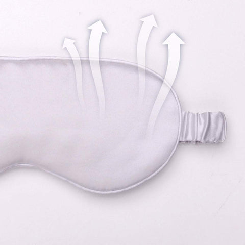 Silk Sleep Mask Light Blocking Luxury 100% Mulberry 19mm Silk Eye Mask Eye Cover Blindfold Ultra Soft Light & Comfy Anti Aging S