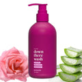 Down There Wash Rosewater Aloe-Based Intimate Cleanser, pH-Balanced with Calendula and Sage, 8.5 fl oz