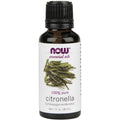NOW Essential Oils, Citronella Oil, Freshening Aromatherapy Scent, Steam Distilled, 100% Pure, Vegan, Child Resistant Cap, 1-Oun