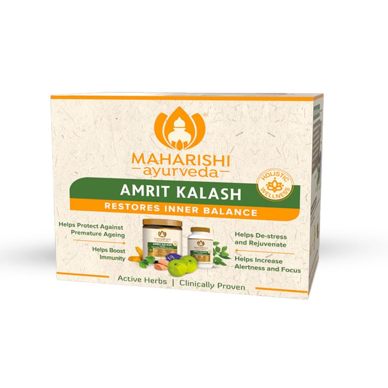 Maharishi Ayurveda Amrit Kalash Immunity Booster | Super Rasayana | Helps Immunity, Daily Wellnes Stress & Anxiety | Improves He