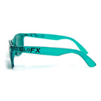 GloFX Color Therapy Glasses - Chakra Mood Light Therapy Chromotherapy Glasses (Aqua)