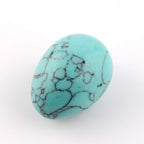 Turquoise 40x30mm Eggs with Wood Stand Stone Carved Natural Gemstone Bell Chakra Healing Crystal Reiki Crafts