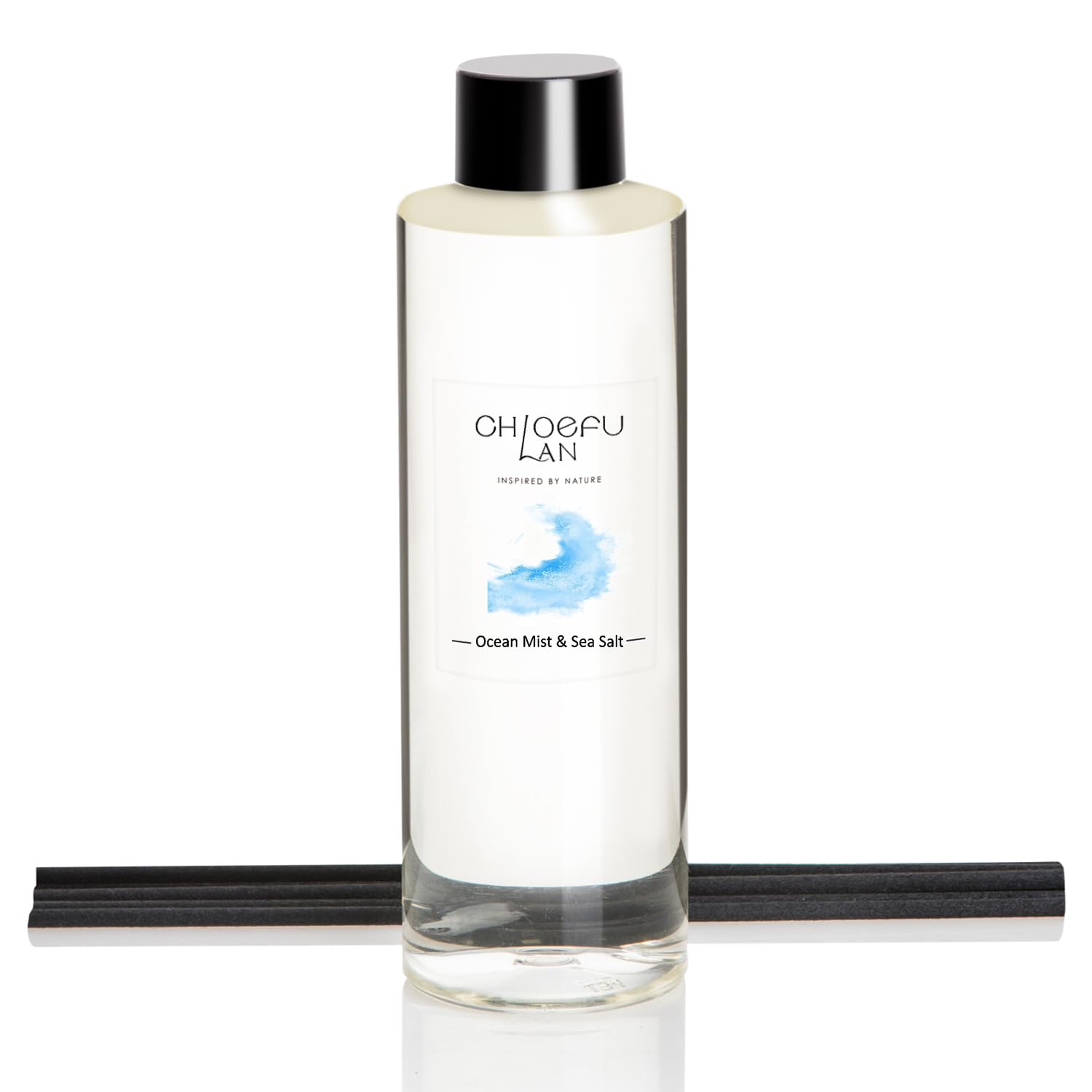 Chloefu LAN Ocean Mist & Sea Salt Scented Oil Diffuser Refill 6.76 fl oz Natural Scented Oil - Best for Aromatherapy, SPA and Ho