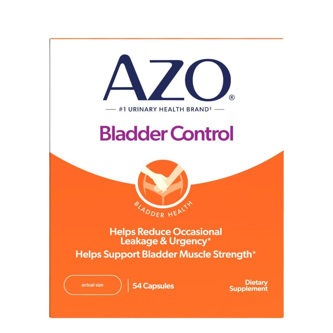 AZO Bladder Control with Go-Less Daily Supplement | Helps Reduce Occasional Urgency* | Helps reduce occasional leakage due to la