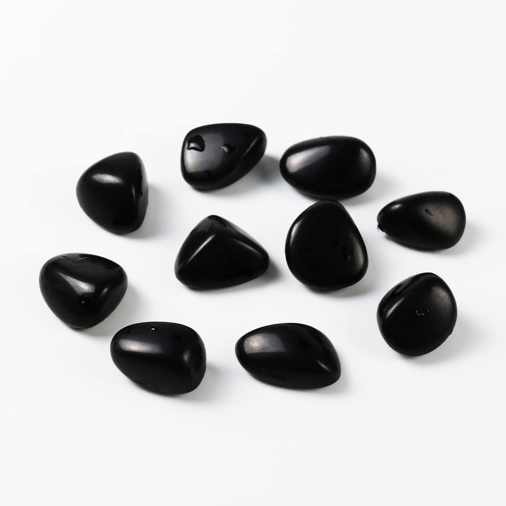 Tumbled Polished Natural Black Obsidian Stones, Crystals and Healing Stones Quartz Bulk for Wicca, Reiki, Healing Energy, Chakra
