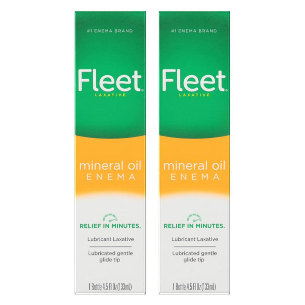 Fleet Laxative Mineral Oil Enema, 4.5 fl oz (Pack of 2)