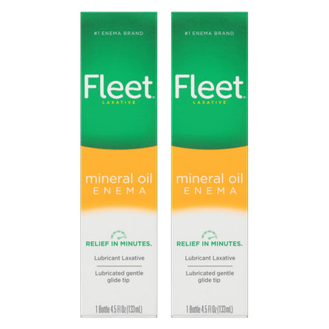 Fleet Laxative Mineral Oil Enema, 4.5 fl oz (Pack of 2)