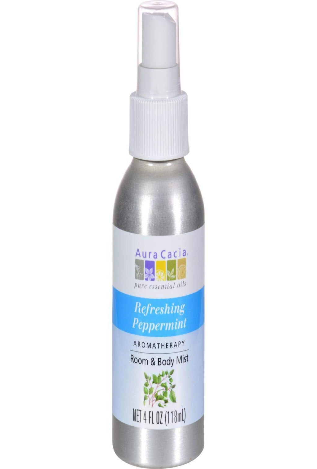 Aura Cacia Peppermint Harvest Aromatherapy Mist 4 Oz. Bottle