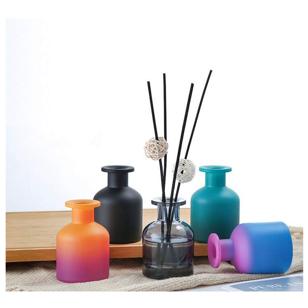 VANTOBEST 1Pcs 150ml/5oz Empty Refillable Glass Aromatherapy Diffuser Bottle Fragrance Storage Container Dispenser Jars Pots Via