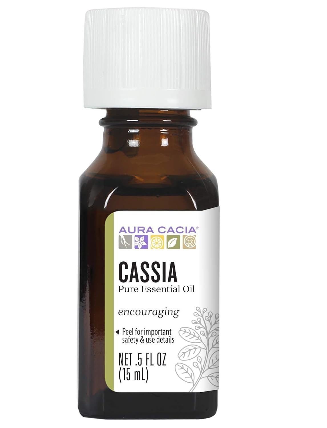 Aura Cacia Pure Essential Oil Cassia Bark - 0.5 fl oz