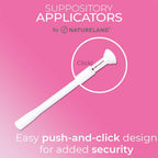Natureland Vaginal Suppository Applicators for Women,Soft Tip Auxiliary Tool for Pills, Tablet Suppositories, Individually Wrapp