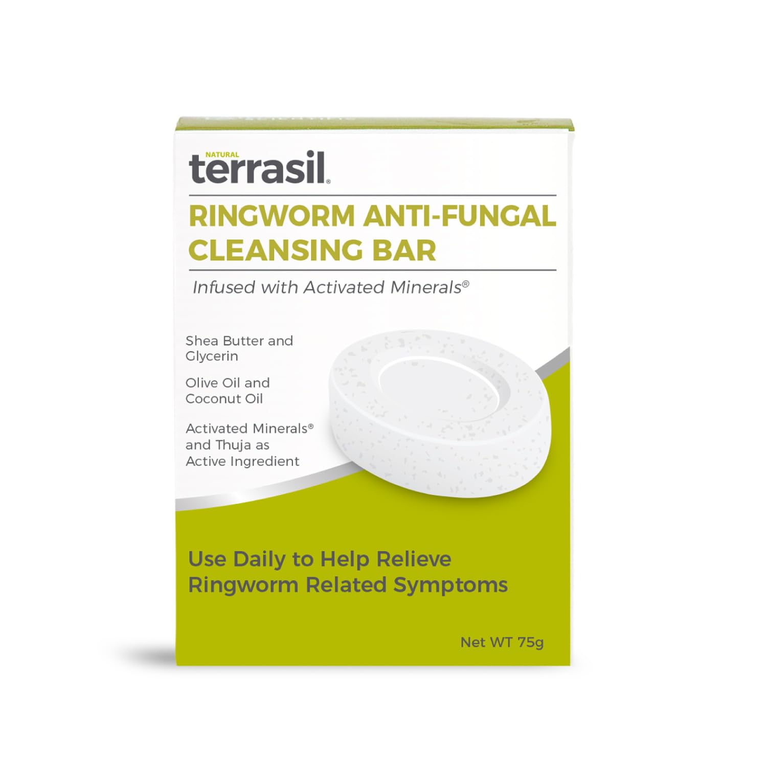 terrasil Ringworm Soap for Ringworm Symptoms - Soothing Care & Relief of Itchy, Sore Skin - Natural, Dermatologist Tested & Hypo