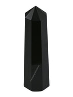 Black Agate Crystal Towers ~ Natural Healing Crystal Point Obelisk for Reiki Healing and Crystal Grid (2 to 3 INCH)