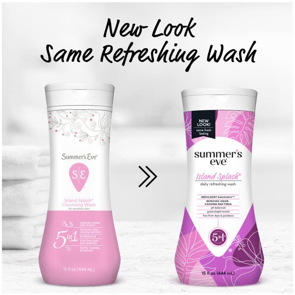 Summer's Eve Island Splash Cleansing Wash For Sensitive Skin 15 oz. (Pack of 4)