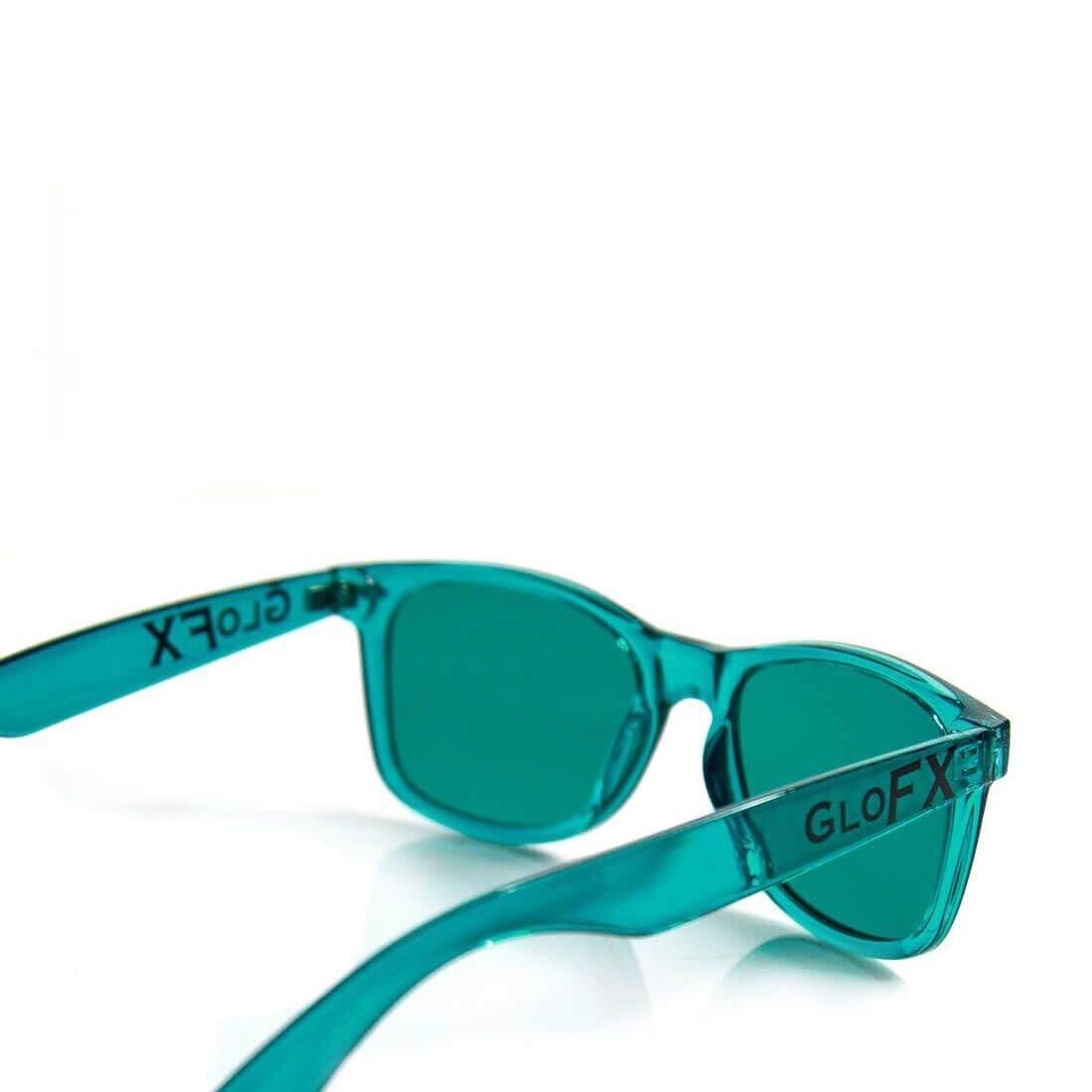 GloFX Color Therapy Glasses - Chakra Mood Light Therapy Chromotherapy Glasses (Aqua)