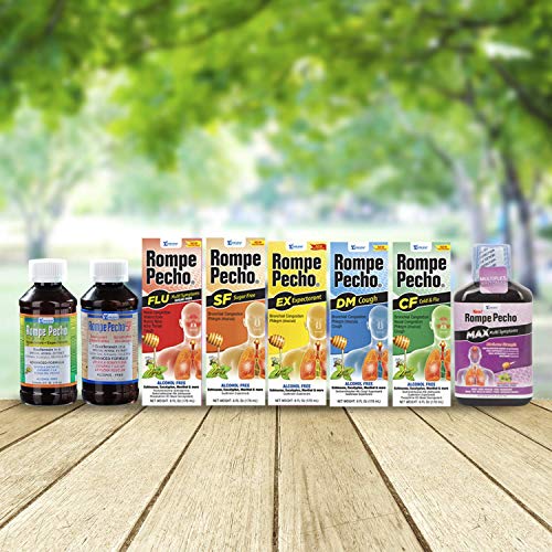 Rompe Pecho SF-FLU (Sugar-Free FLU) 6oz - Cold and FLU Syrup