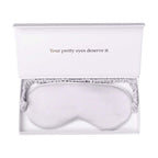 Silk Sleep Mask Light Blocking Luxury 100% Mulberry 19mm Silk Eye Mask Eye Cover Blindfold Ultra Soft Light & Comfy Anti Aging S