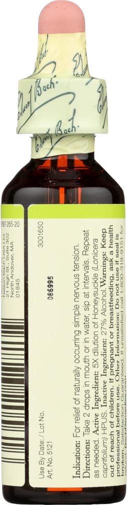 Bach Flower Remedies - Honeysuckle, 20 Milliliter - 3 per case.3