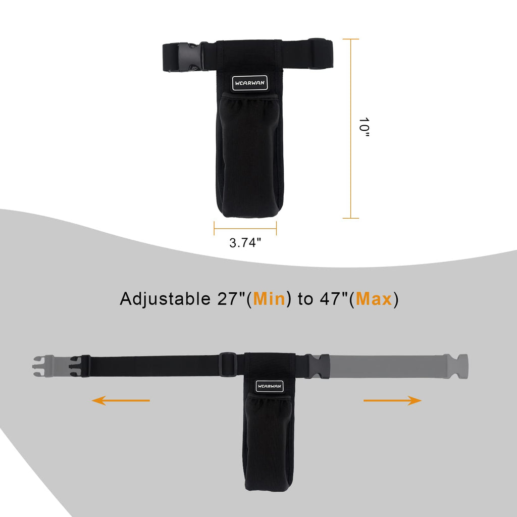 WEARWAN Massage Oil Holster, Adjustable and Durable Massage Holster,Bag only, Bottle not Included (1B-Black)