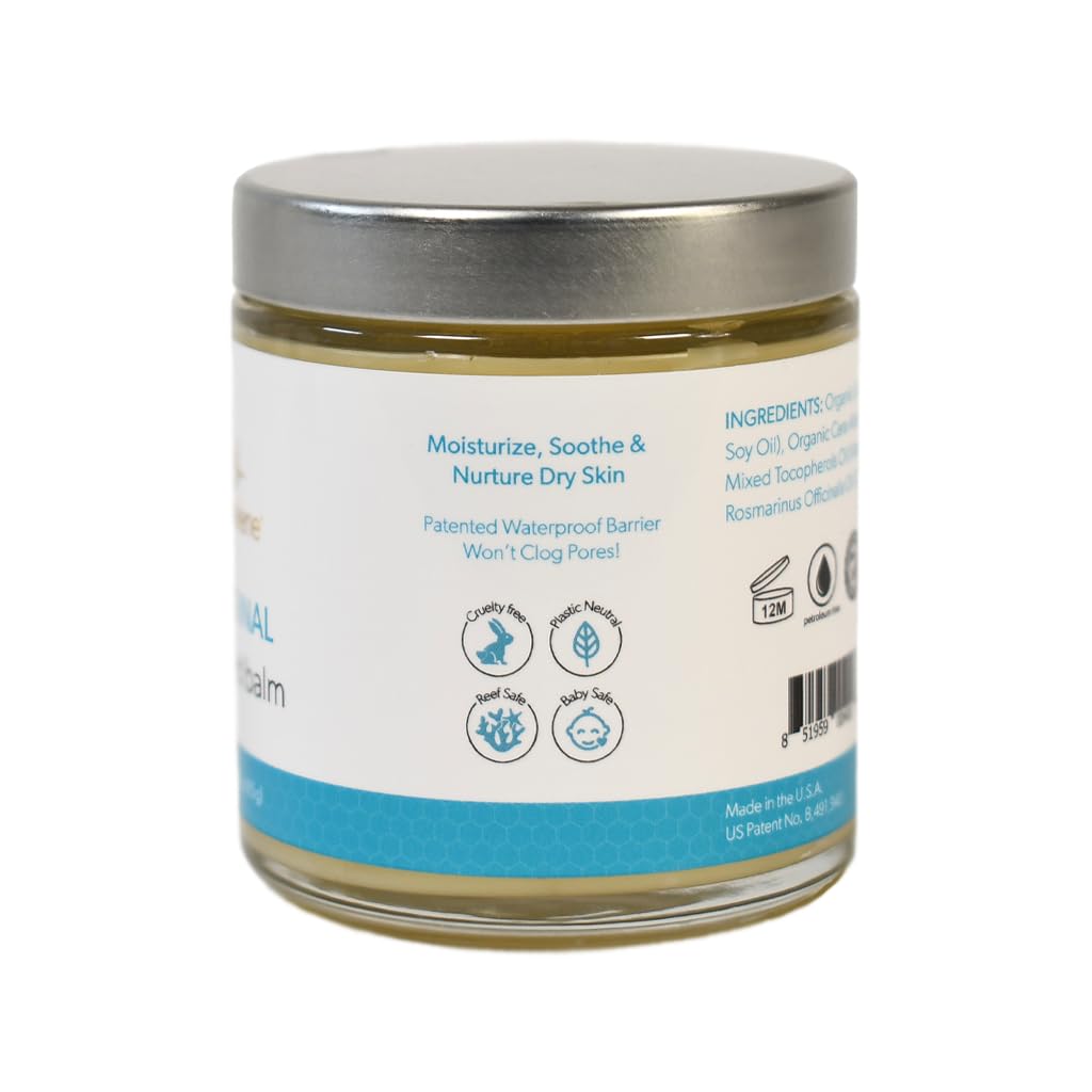 Waxelene Original Aerated Balm, Travel Jar, Organic Multipurpose Ointment the Petroleum Jelly Alternative Eczema Dry Sensitive S