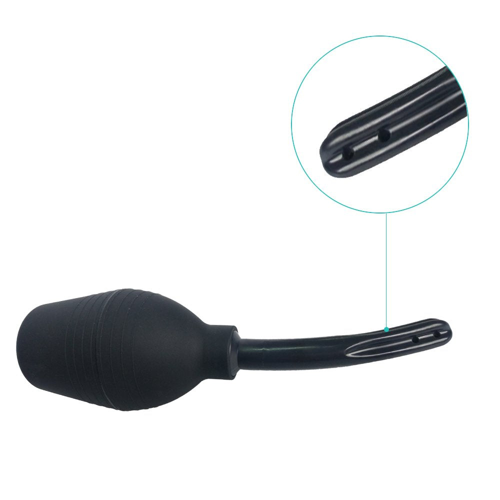 Abyclean Anal Douche Enema Bulb Vaginal Douche Enema Cleaner for Womens or Mans Health (310ml Black)