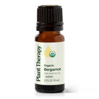 Plant Therapy Organic Bergamot Essential Oil 10 mL (1/3 oz) 100% Pure, Undiluted, Therapeutic Grade