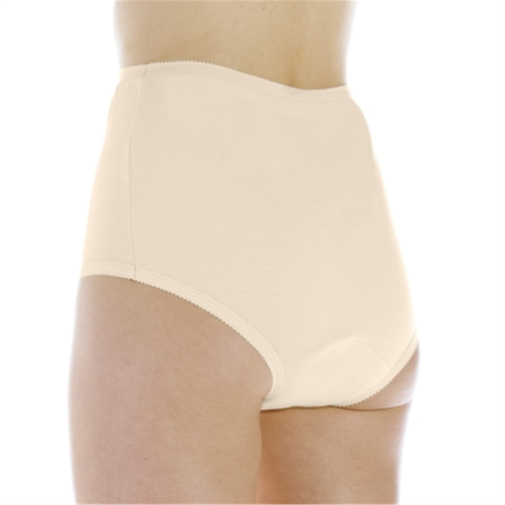 Wearever (1-Pack) Regular Absorbency (0.5 Cup) Womens Beige Cotton Comfort Incontinence Washable Reusable Bladder Control Panti