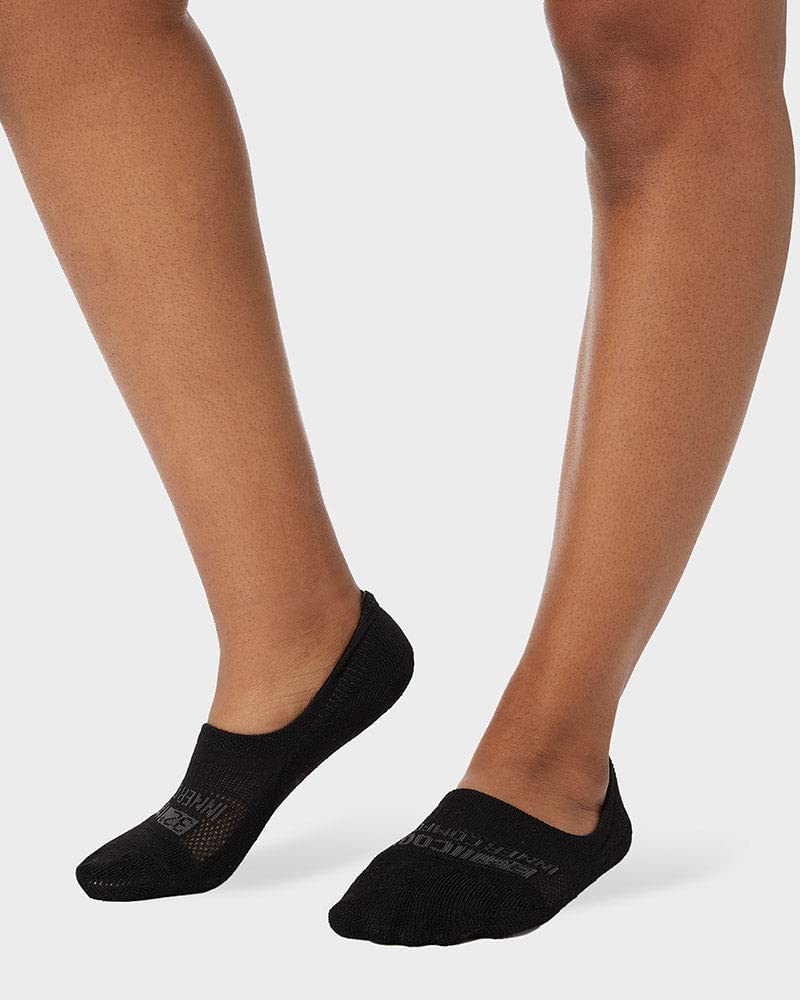 32 DEGREEES Women's 6 Pack Comfort No Show Socks | Anti-Odor | Heel Grips | Arch Support | Active | Casual | Work, Black, Large