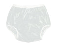 Haian Adult Incontinence Pull-on Plastic Pants PVC Pants 3 Pack (Small, Transparent White)