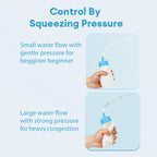 Deepcozy Soft Tip Neti Pot Squeeze Bottle, Nasal Wash Bottle Sinus Rinse, Pressure Irrigation with Thermometer Sticker for Adult