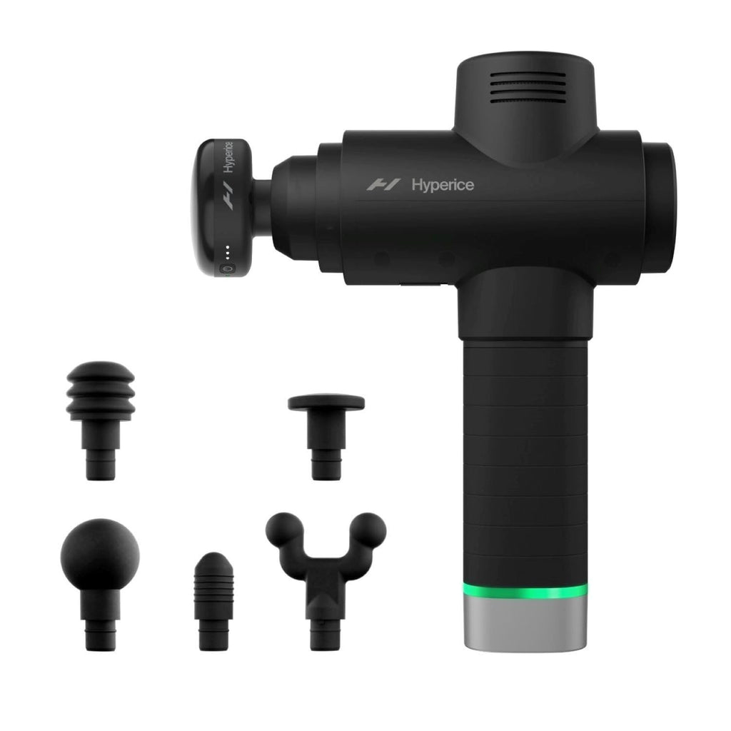 Hyperice Hypervolt 2 Pro and Heated Head - Featuring Quiet Glide Technology - Handheld Percussion Massage Gun | 5 Speeds, 5 Inte