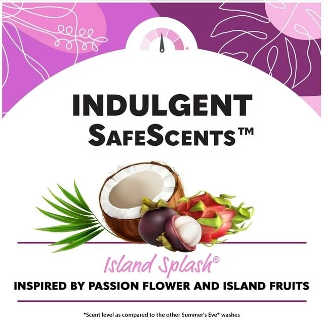 Summer's Eve Island Splash Cleansing Wash For Sensitive Skin 15 fl oz (Pack of 5)