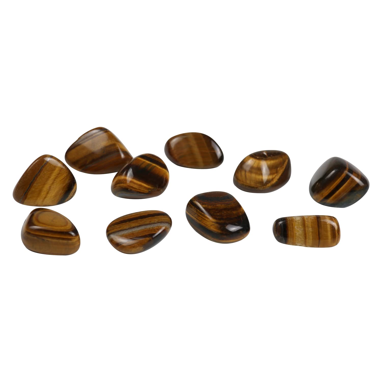 Tumbled Polished Natural Tiger's Eye Stones, Crystals and Healing Stones Quartz Bulk for Wicca, Reiki, Healing Energy, Chakra St