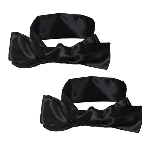 2Pcs Satin Eye Mask Sleep Mask, 157cm/62inch Adjustable Satin Blindfold Soft Satin Eye Covers Valentine's Day Gifts for Women fo