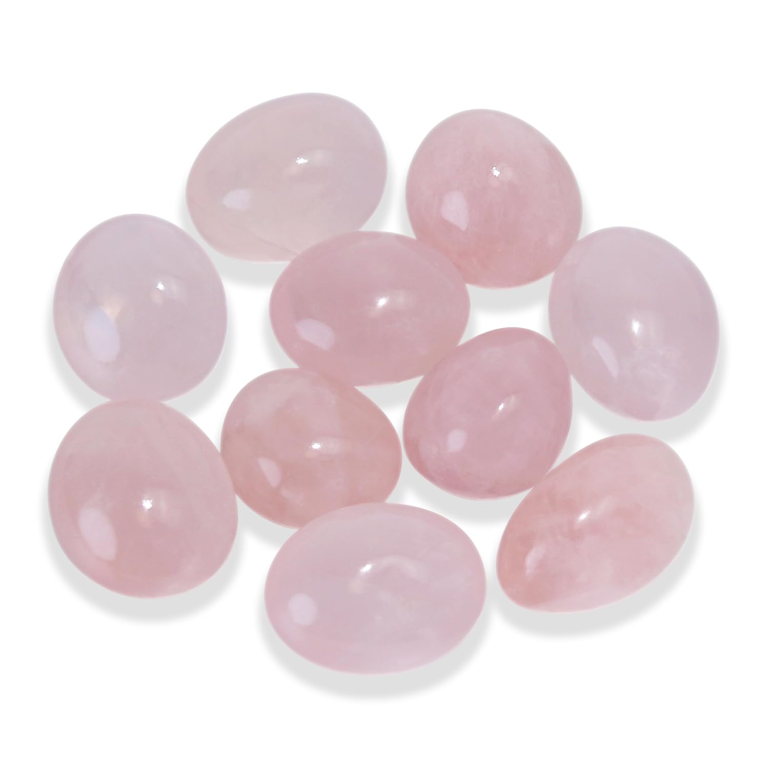 Tumbled Polished Natural Rose Quartz Stones, Crystals and Healing Stones Quartz Bulk for Wicca, Reiki, Healing Energy, Chakra St