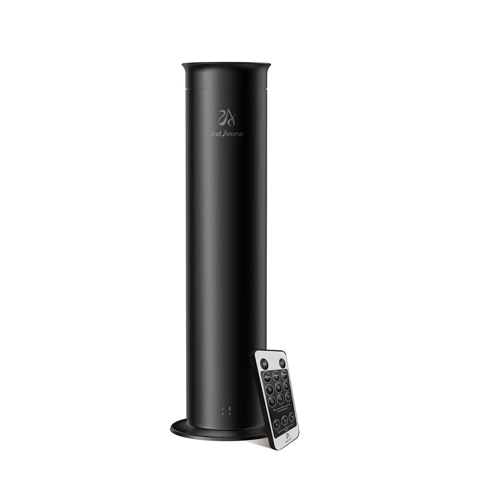 2ndAroma Essential Oil Diffuser, Waterless Diffusers for Home Large Room 2100 Sq Ft Coverage with Remote Control, Aluminum Long 