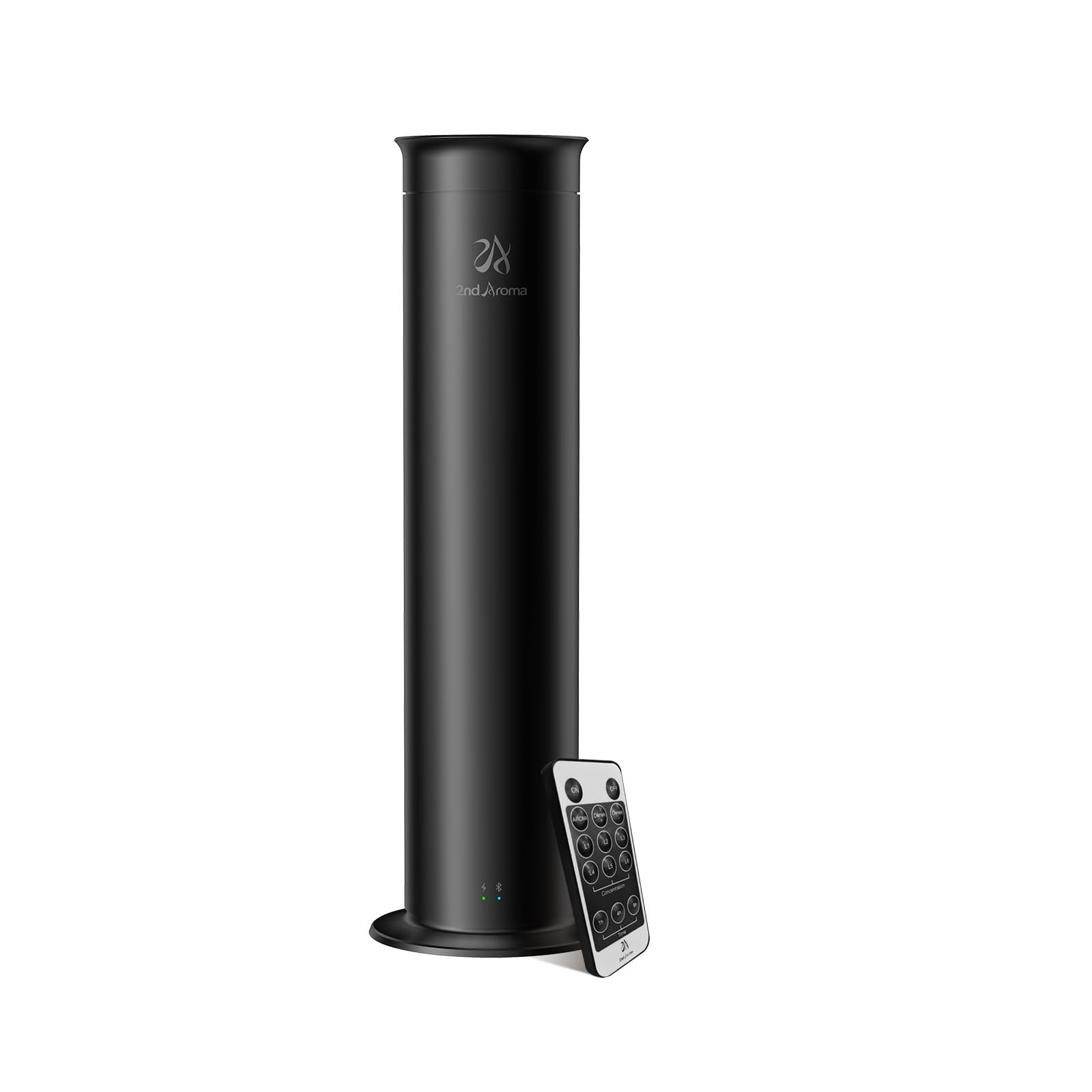 2ndAroma Essential Oil Diffuser, Waterless Diffusers for Home Large Room 2100 Sq Ft Coverage with Remote Control, Aluminum Long 