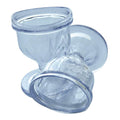 HealthAndYoga ChillEyes Transparent Eye Wash Cups for Effective Eye Cleansing - with Storage Container - Eye Shaped Rim, Snug Fi