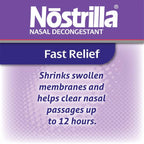Nostrilla Nasal Decongestant Spray, Stuffy Nose Relief, 0.5 oz (12 Pack)