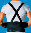 SportAid 9 Black Back Support with suspenders X-Large Hips 40-55
