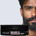 Man Code Beard & Mustache Wax  Strong Hold & Styling | Natural Ingredients For Shiny & WellGroomed Beard 50Ml