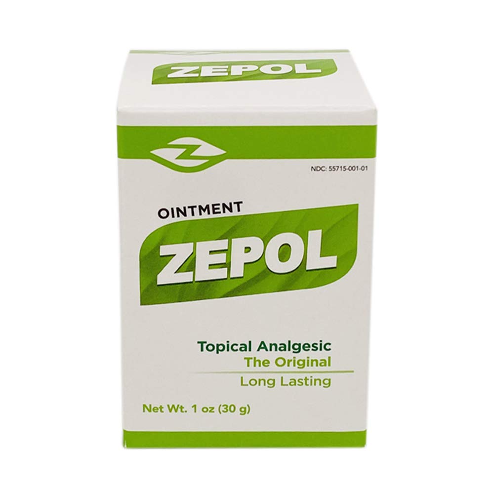 Zepol Original. Topical Ointment for Muscles, Joints, Backache, Sprains, and Strains. 1 oz. Pack of 2