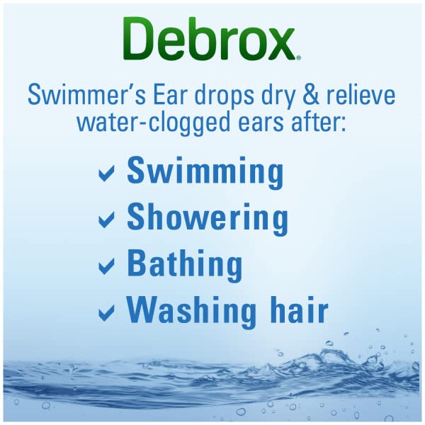 Debrox Swimmer's Ear Drying Drops for Adults & Kids, 1 Fl oz. (Pack of 4)