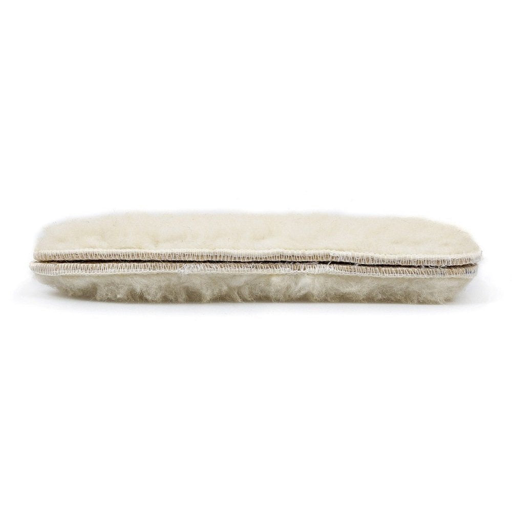 LAMBAA Sheep Wool Fleece Insoles White 6 Women/4 Men