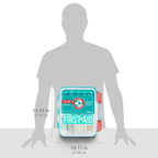 Be Smart Get Prepared First Aid Kit, Teal, 326 Piece, Exceeds OSHA and ANSI Guidelines 100 People - Office, Home, Car, School, E