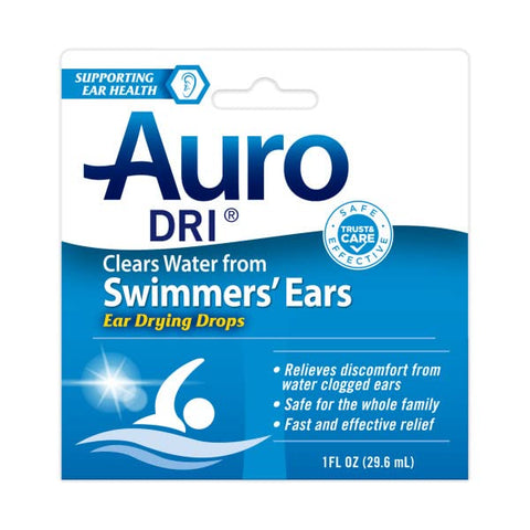 Auro Dri Swimmer's Ear Drying Drops, Fast Relief, 1 fl oz. (Pack of 2)
