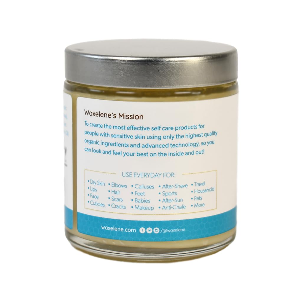 Waxelene Original Aerated Balm, Travel Jar, Organic Multipurpose Ointment the Petroleum Jelly Alternative Eczema Dry Sensitive S
